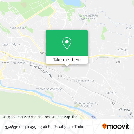 ეკატერინე ბაღდავაძის I შესახვევი map