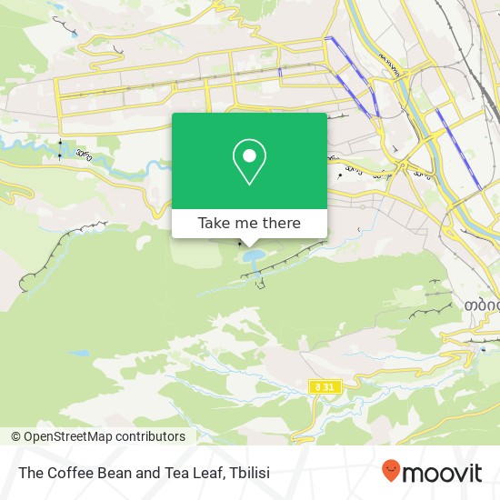 The Coffee Bean and Tea Leaf map