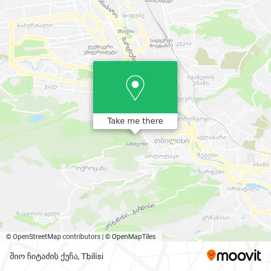 შიო ჩიტაძის ქუჩა map