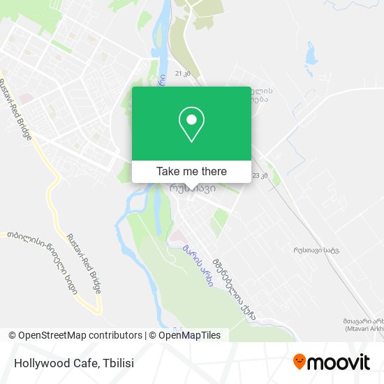 Hollywood Cafe map