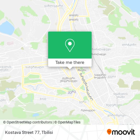 Kostava Street 77 map