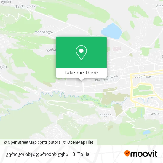 ვერიკო ანჯაფარიძის ქუჩა 13 map