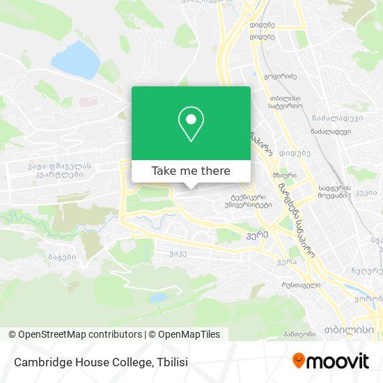 Карта Cambridge House College