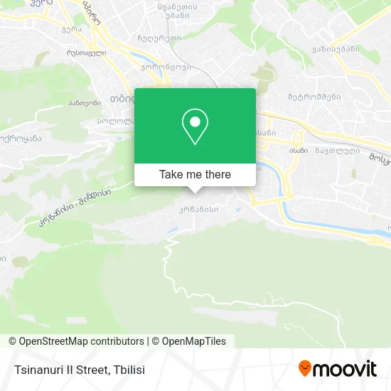 Карта Tsinanuri II Street