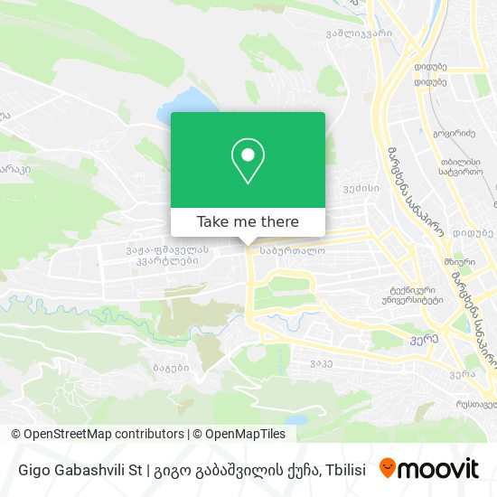 Gigo Gabashvili St | გიგო გაბაშვილის ქუჩა map