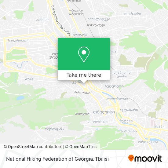 Карта National Hiking Federation of Georgia