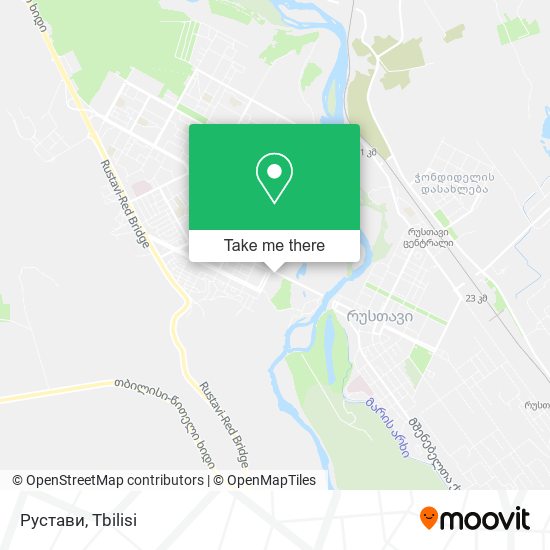 Карта Рустави