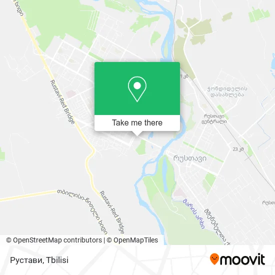 Карта Рустави