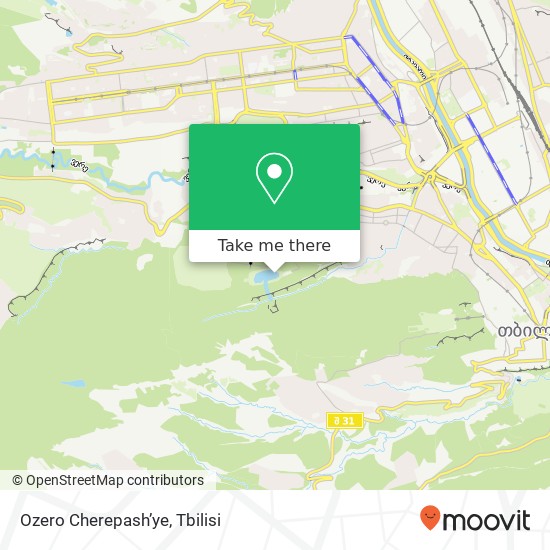 Ozero Cherepash’ye map