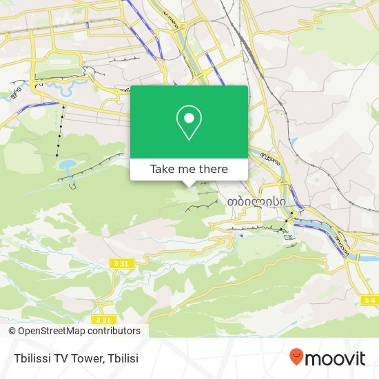 Tbilissi TV Tower map