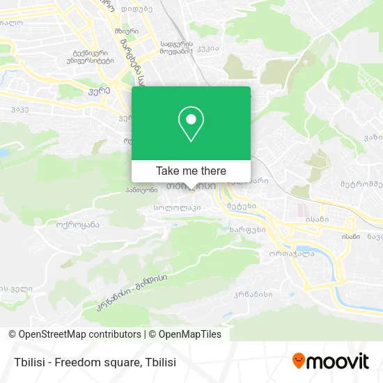 Карта Tbilisi - Freedom square