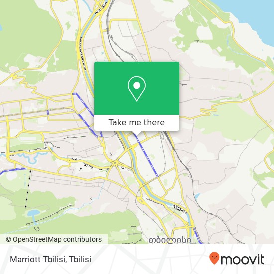 Marriott Tbilisi map