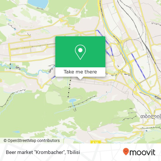 Beer market "Krombacher" map