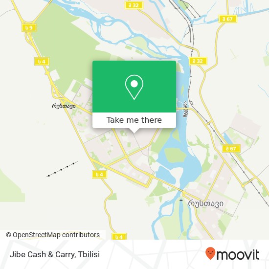 Карта Jibe Cash & Carry