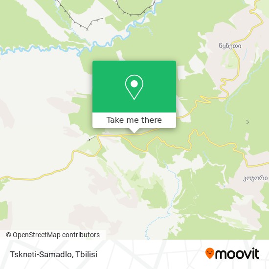 Карта Tskneti-Samadlo