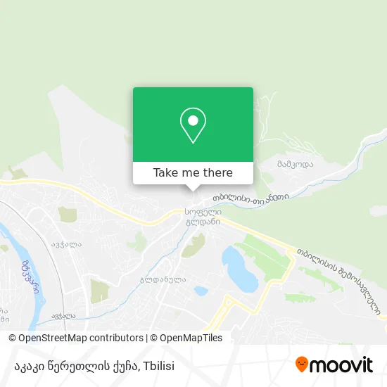 აკაკი წერეთლის ქუჩა map