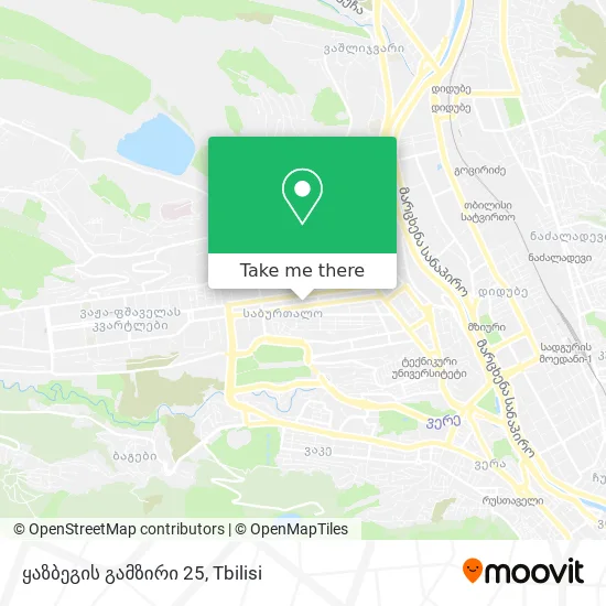 ყაზბეგის გამზირი 25 map