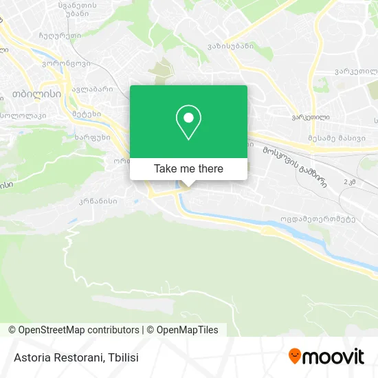 Карта Astoria Restorani