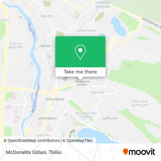 Карта McDonalds Gldani