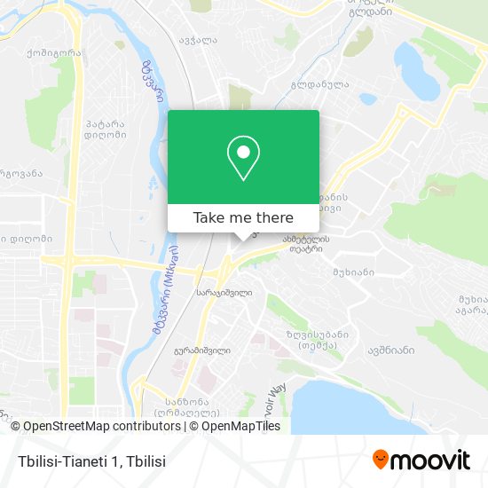 Tbilisi-Tianeti 1 map