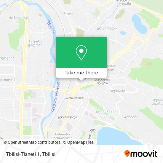Карта Tbilisi-Tianeti 1