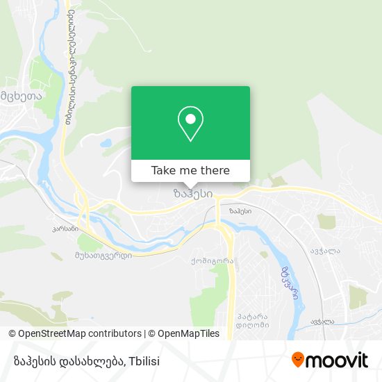 ზაჰესის დასახლება map