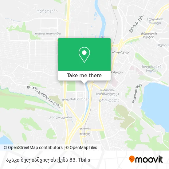 აკაკი ბელიაშვილის ქუჩა 83 map