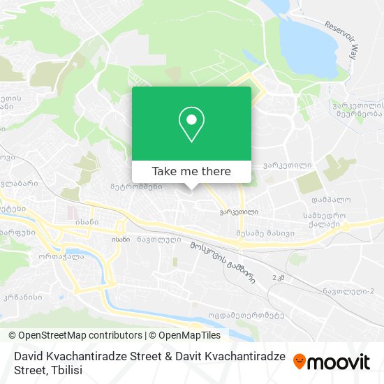 Карта David Kvachantiradze Street & Davit Kvachantiradze Street