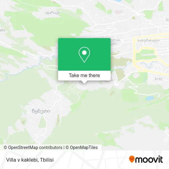 Карта Villa v kaklebi