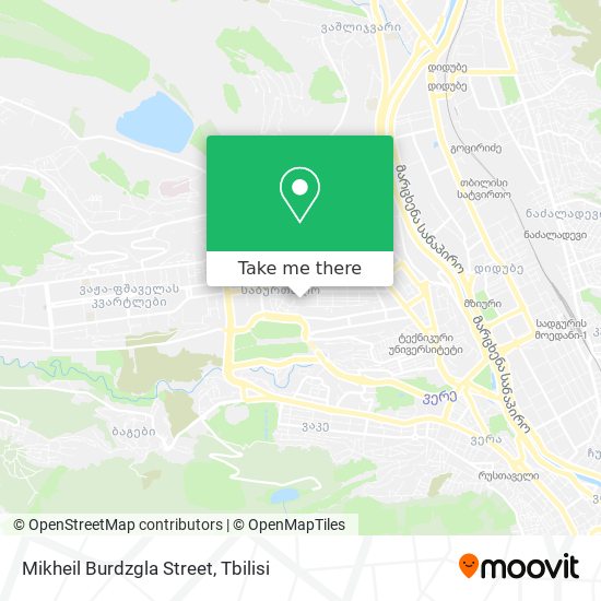 Mikheil Burdzgla Street map