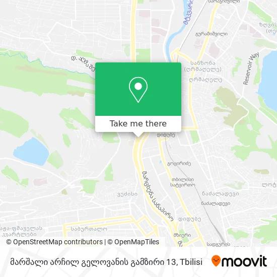 მარშალი არჩილ გელოვანის გამზირი 13 map