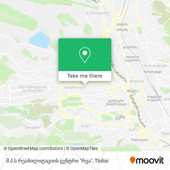 შ.პ.ს რეაბილიტაციის ცენტრი "რეა" map