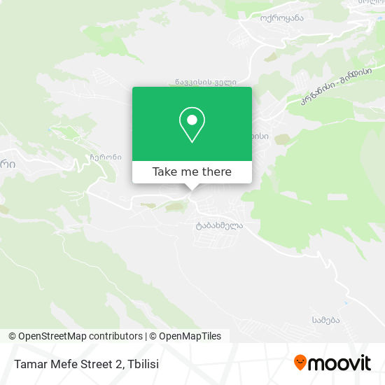 Tamar Mefe Street 2 map