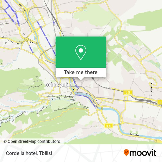 Cordelia hotel map