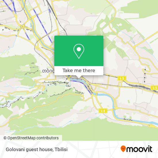 Golovani guest house map