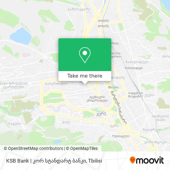 KSB Bank | კორ სტანდარტ ბანკი map