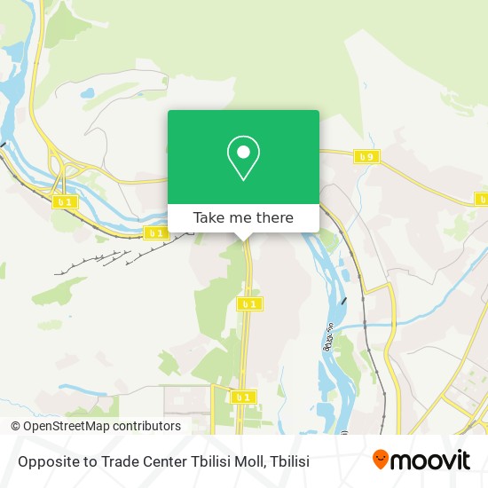 Opposite to Trade Center Tbilisi Moll map