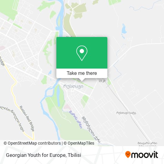 Georgian Youth for Europe map