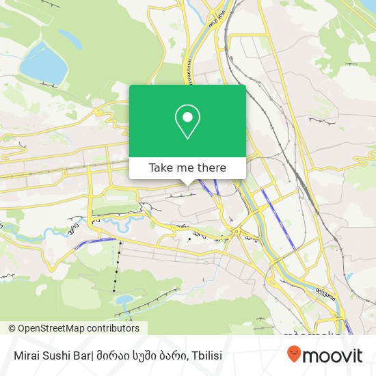 Карта Mirai Sushi Bar| მირაი სუში ბარი