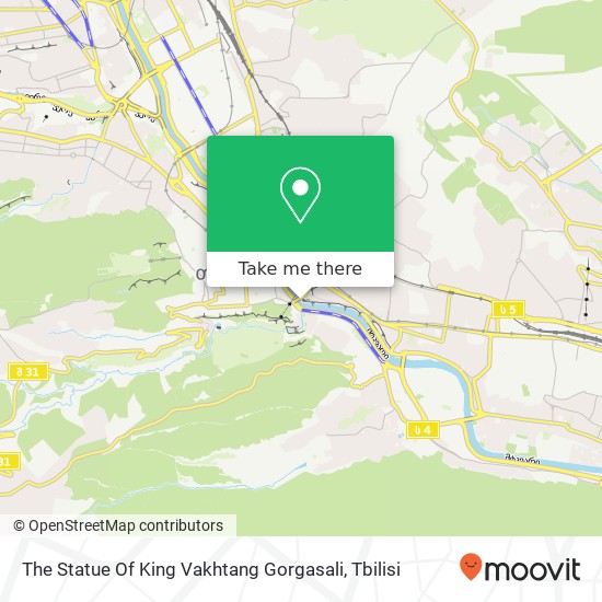 Карта The Statue Of King Vakhtang Gorgasali