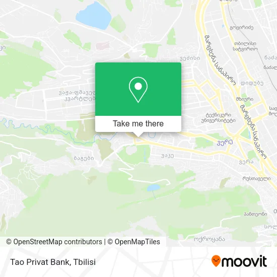 Карта Tao Privat Bank