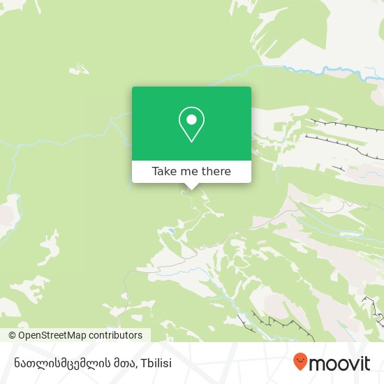 ნათლისმცემლის მთა map