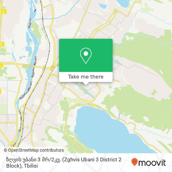 ზღვის უბანი 3 მრ / 2კვ. (Zghvis Ubani 3 District 2 Block) map