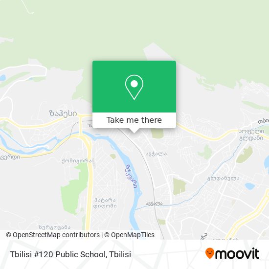 Tbilisi #120 Public School map