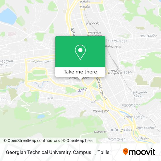 Georgian Technical University. Campus 1 map