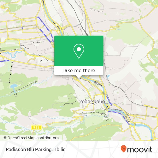 Карта Radisson Blu Parking