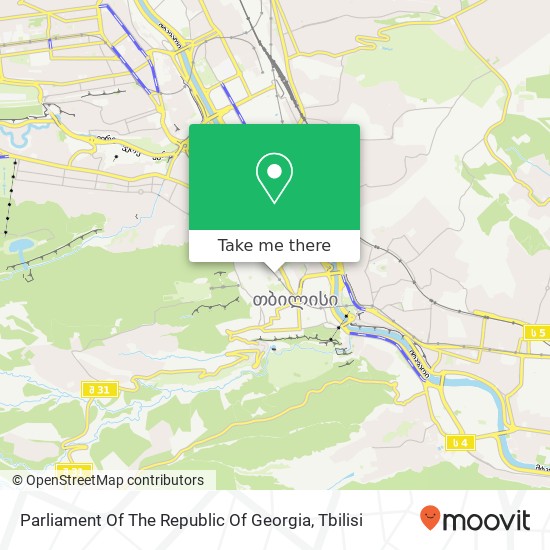 Карта Parliament Of The Republic Of Georgia