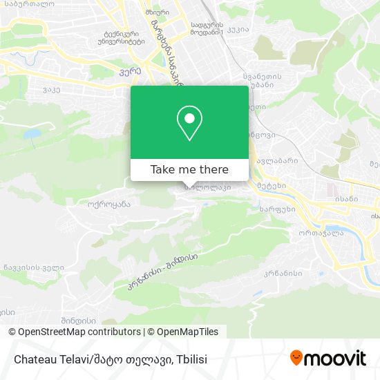 Chateau Telavi/შატო თელავი map