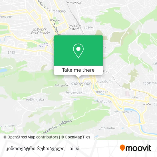 კინოთეატრი რუსთაველი map