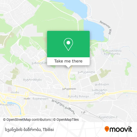 სვანების ბაზრობა map